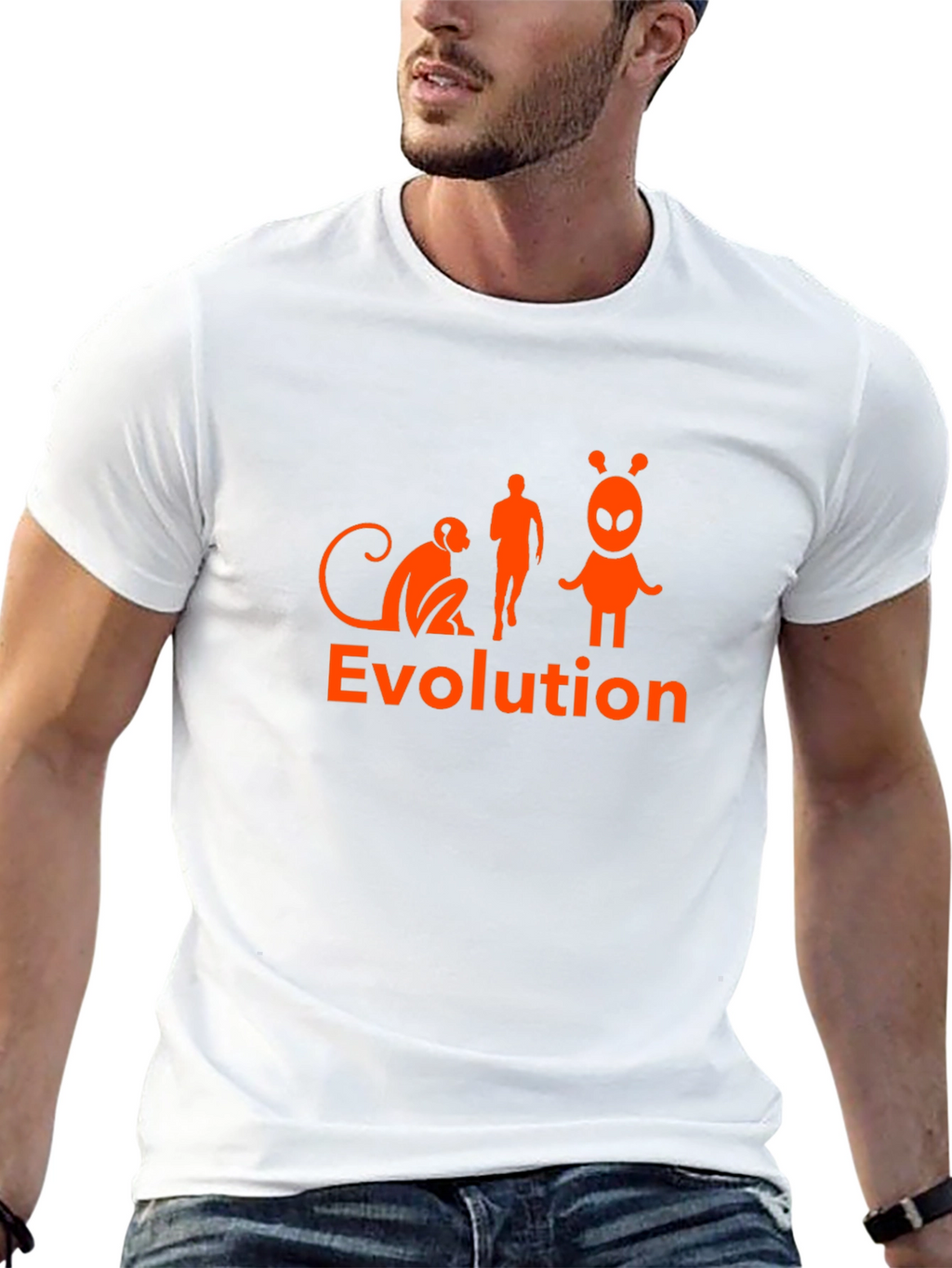 Evolution Alien Black T-Shirt