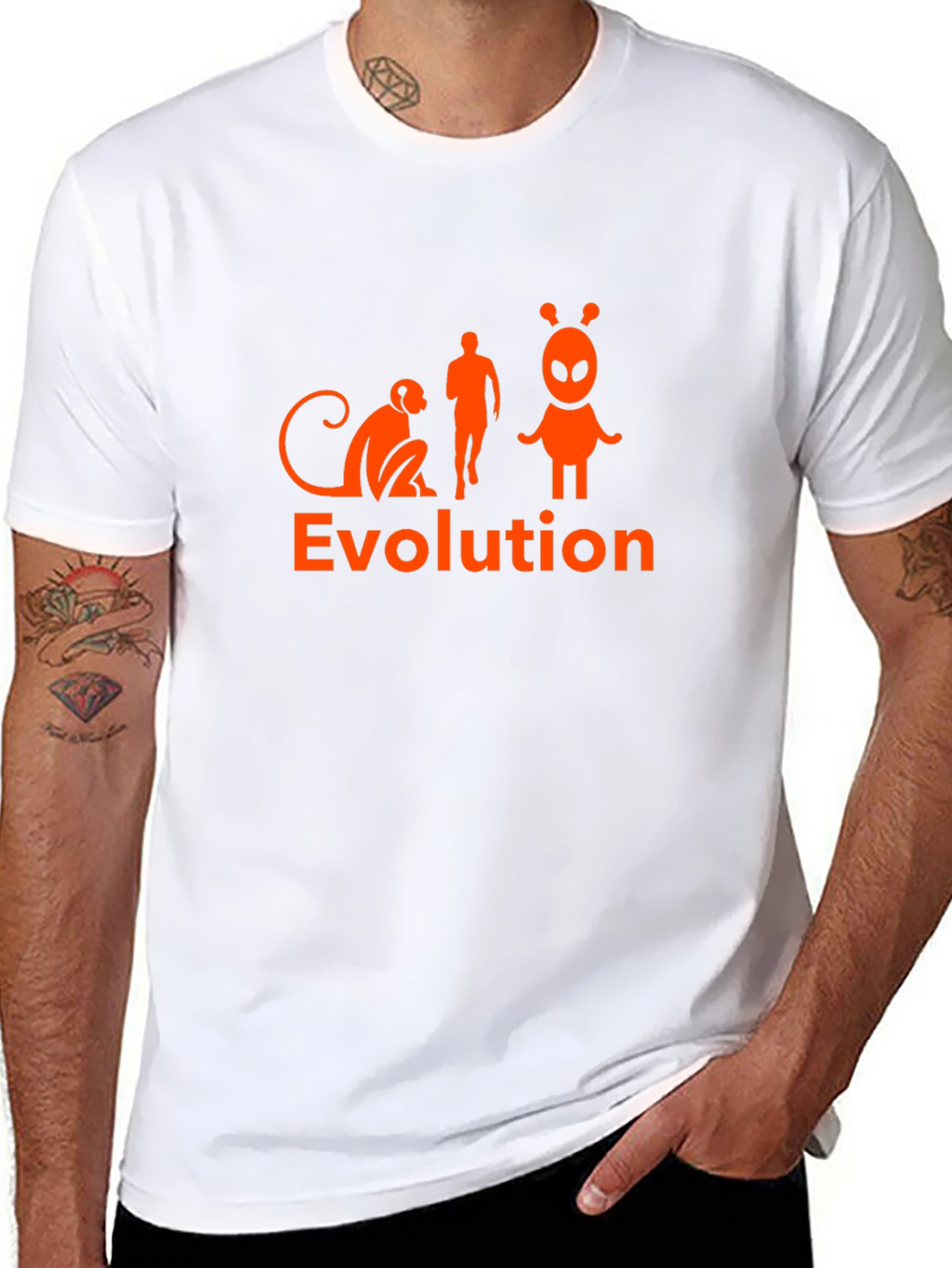 Evolution Alien Black T-Shirt