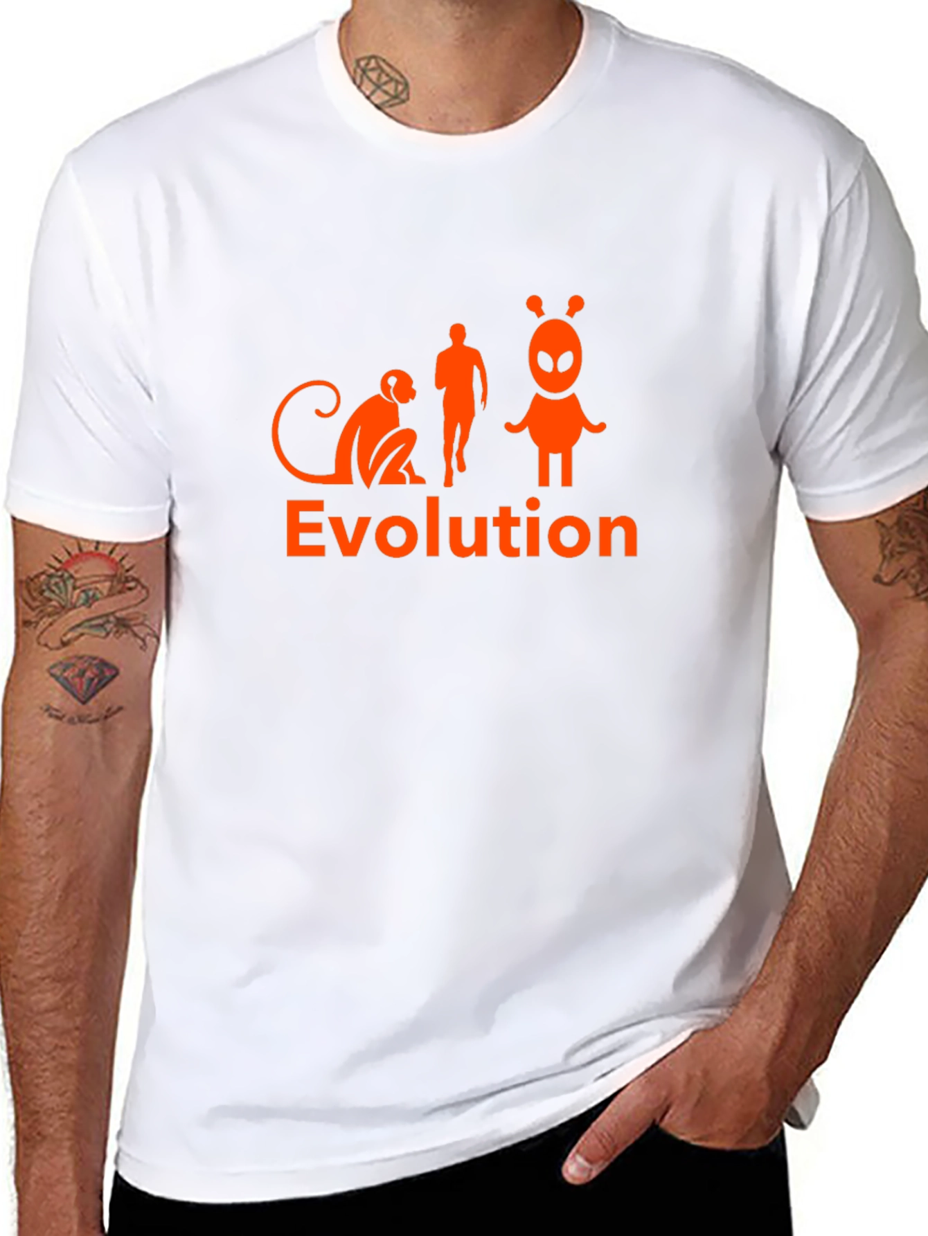 Evolution Alien Black T-Shirt