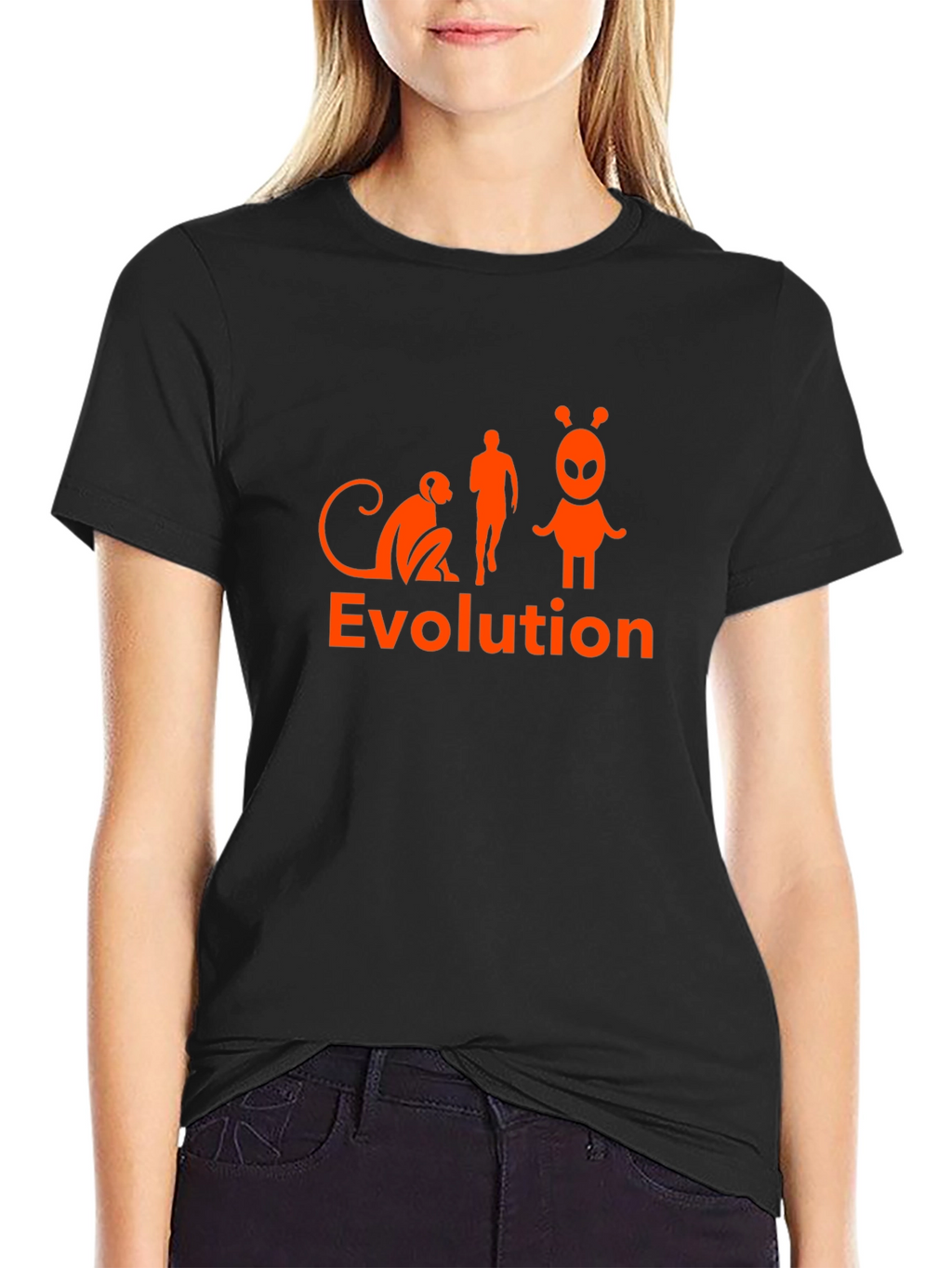 Evolution Alien Black T-Shirt