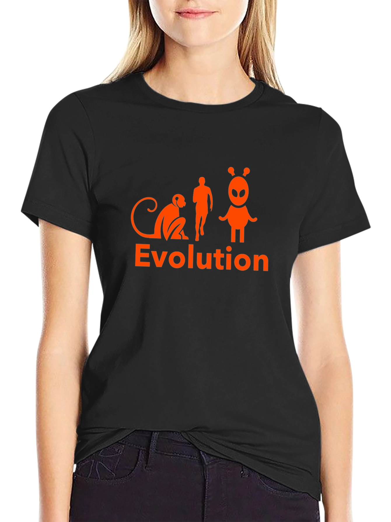 Evolution Alien Black T-Shirt