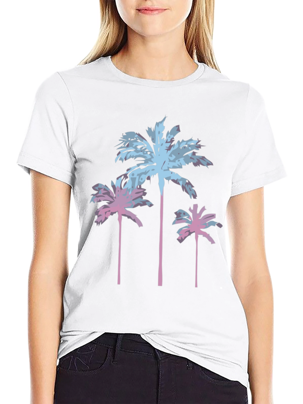 Retro Palm Tree Graphic T-Shirt