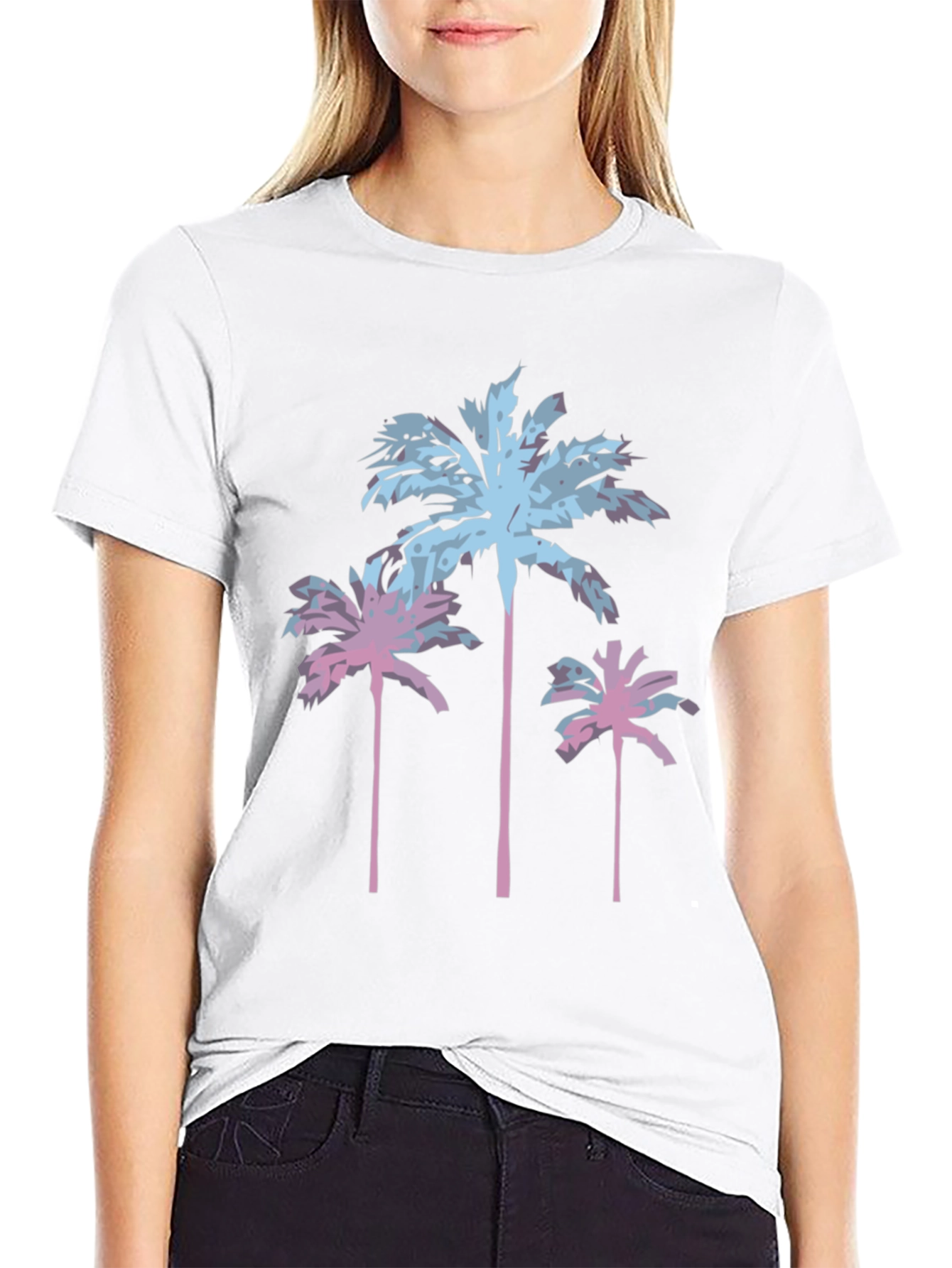 Retro Palm Tree Graphic T-Shirt