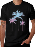 Retro Palm Tree Graphic T-Shirt
