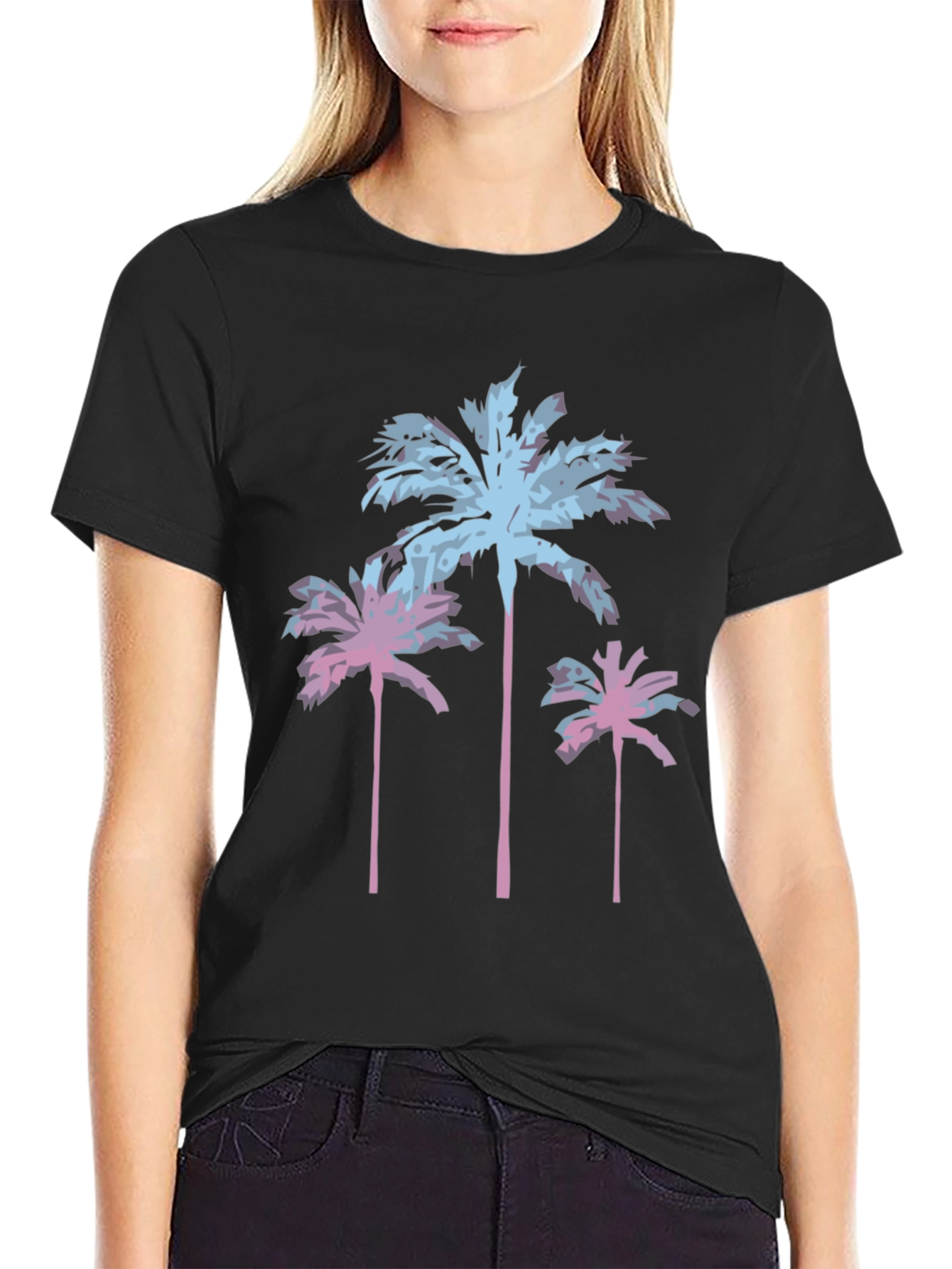 Retro Palm Tree Graphic T-Shirt