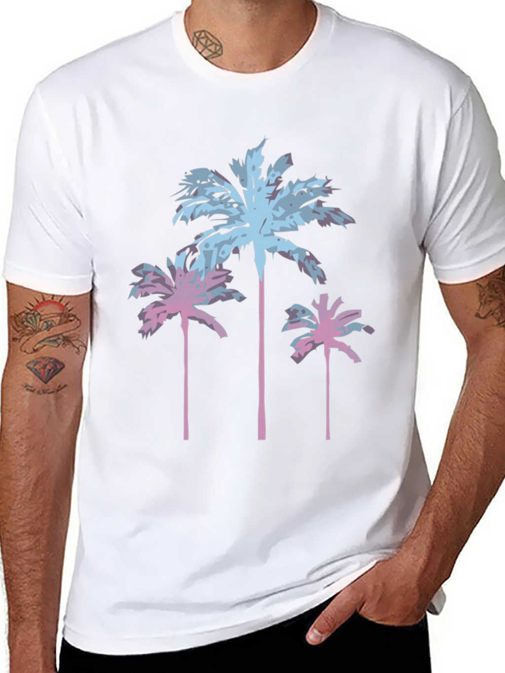 Retro Palm Tree Graphic T-Shirt