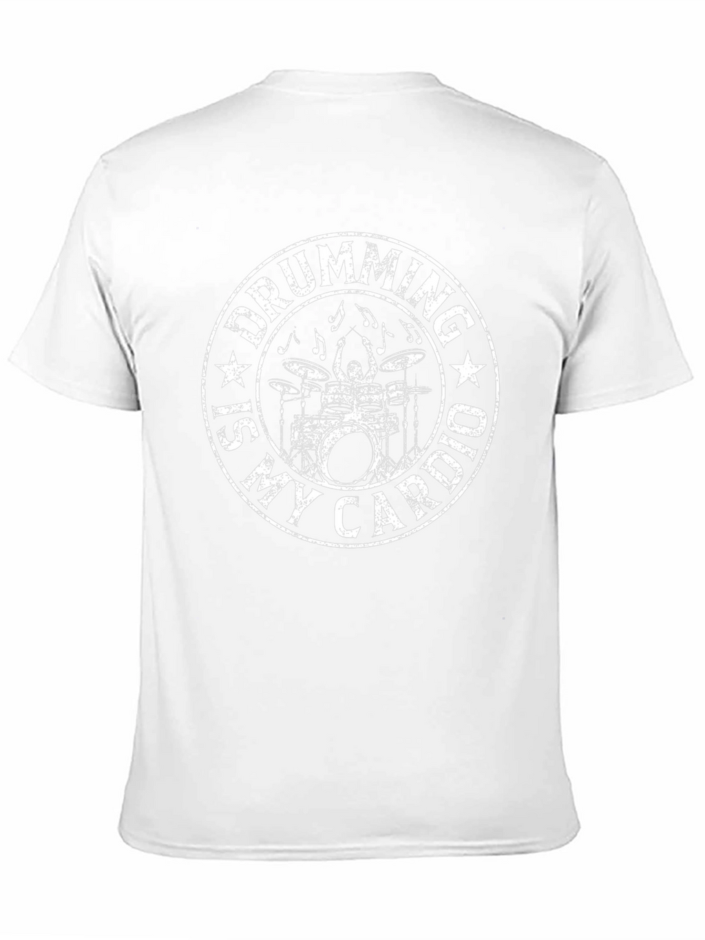 Drumming is My Cardio Black Graphic T-Shirt