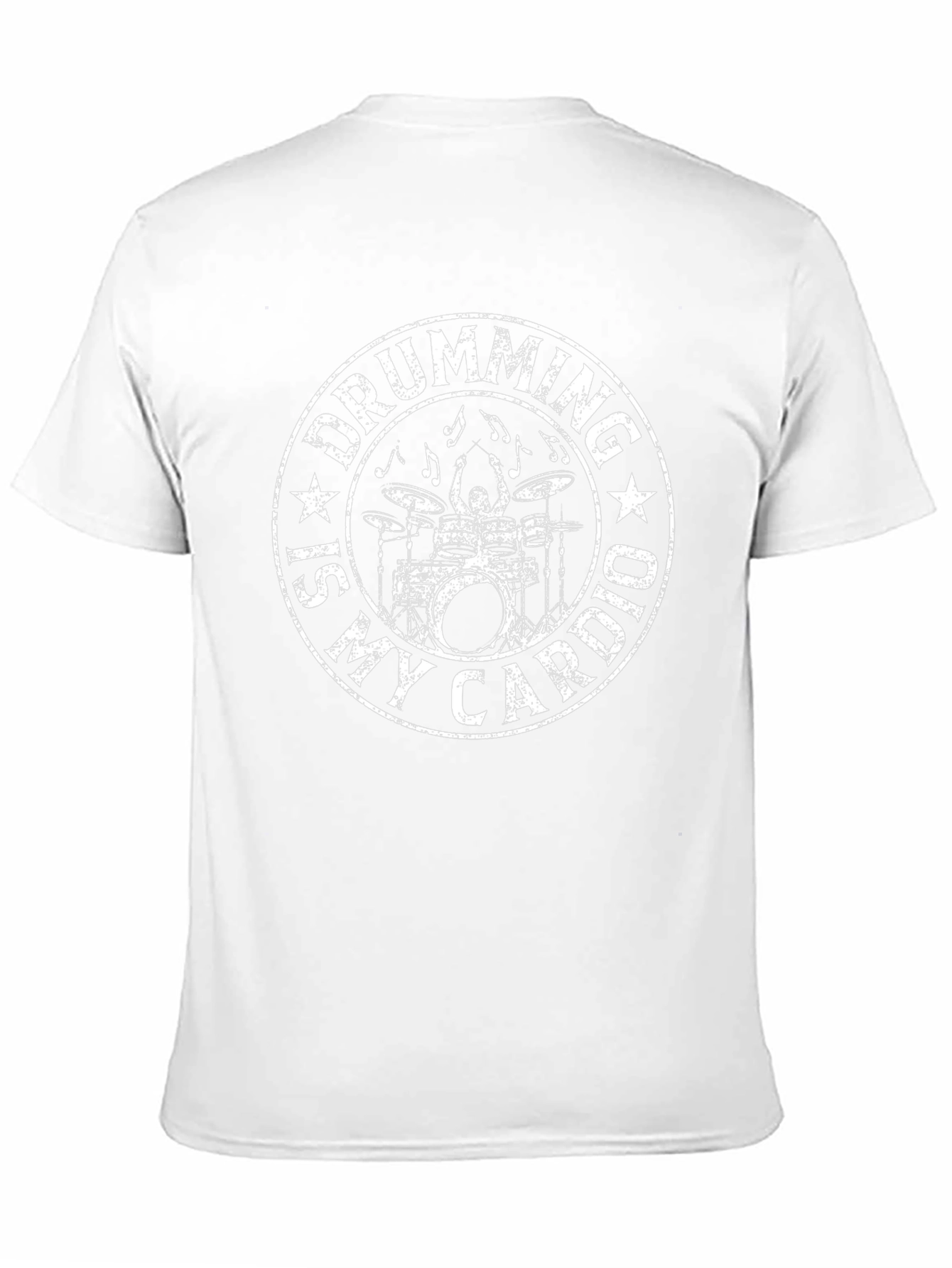 Drumming is My Cardio Black Graphic T-Shirt