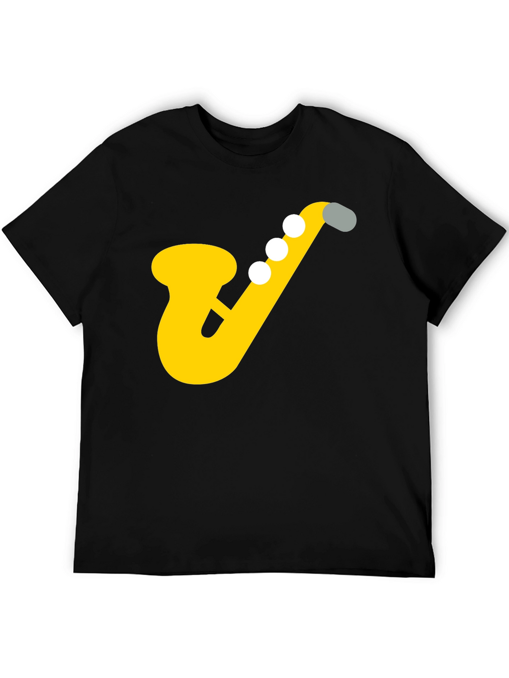 Saxophone Graphic Tee - Musicians Black T-Shirt
