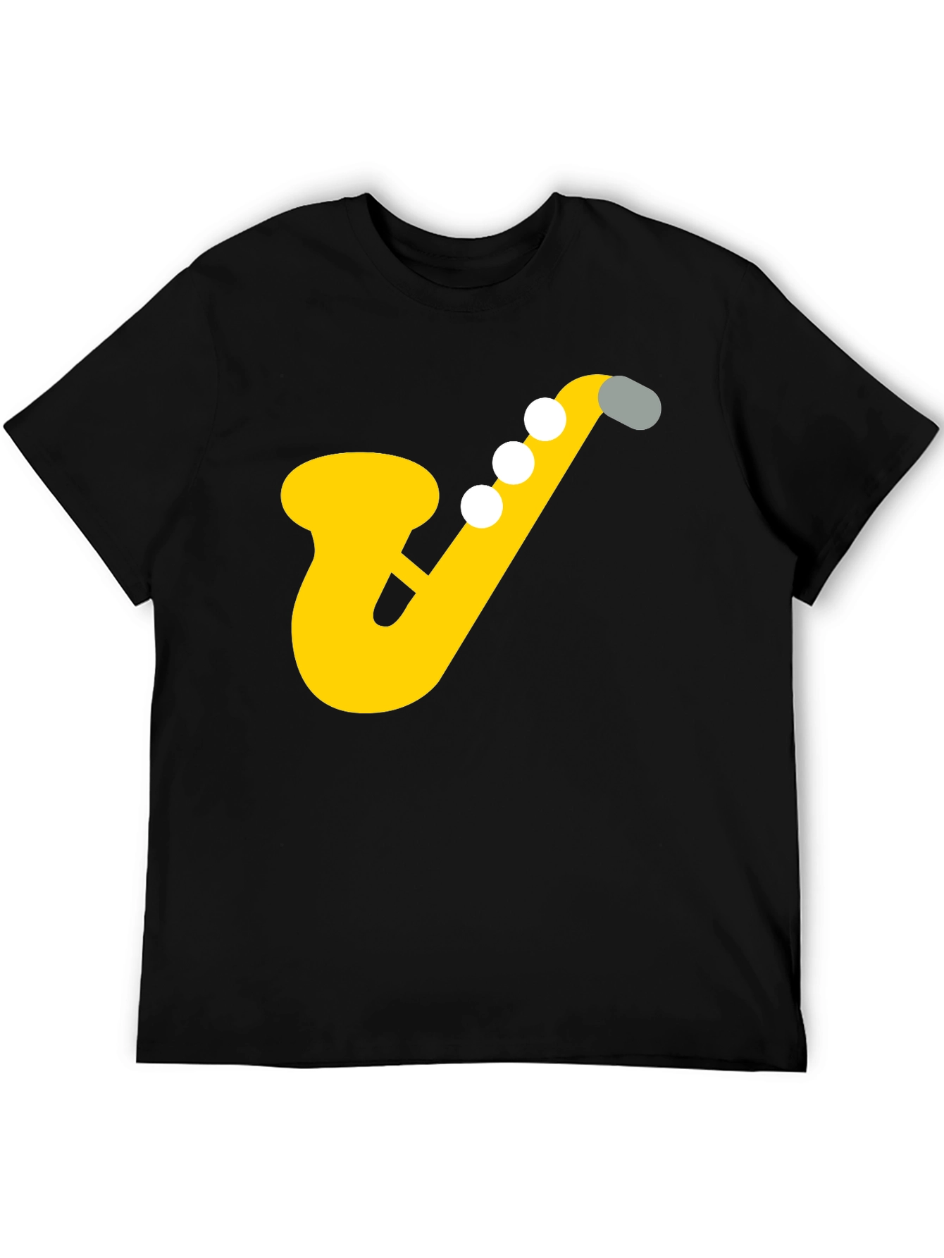 Saxophone Graphic Tee - Musicians Black T-Shirt