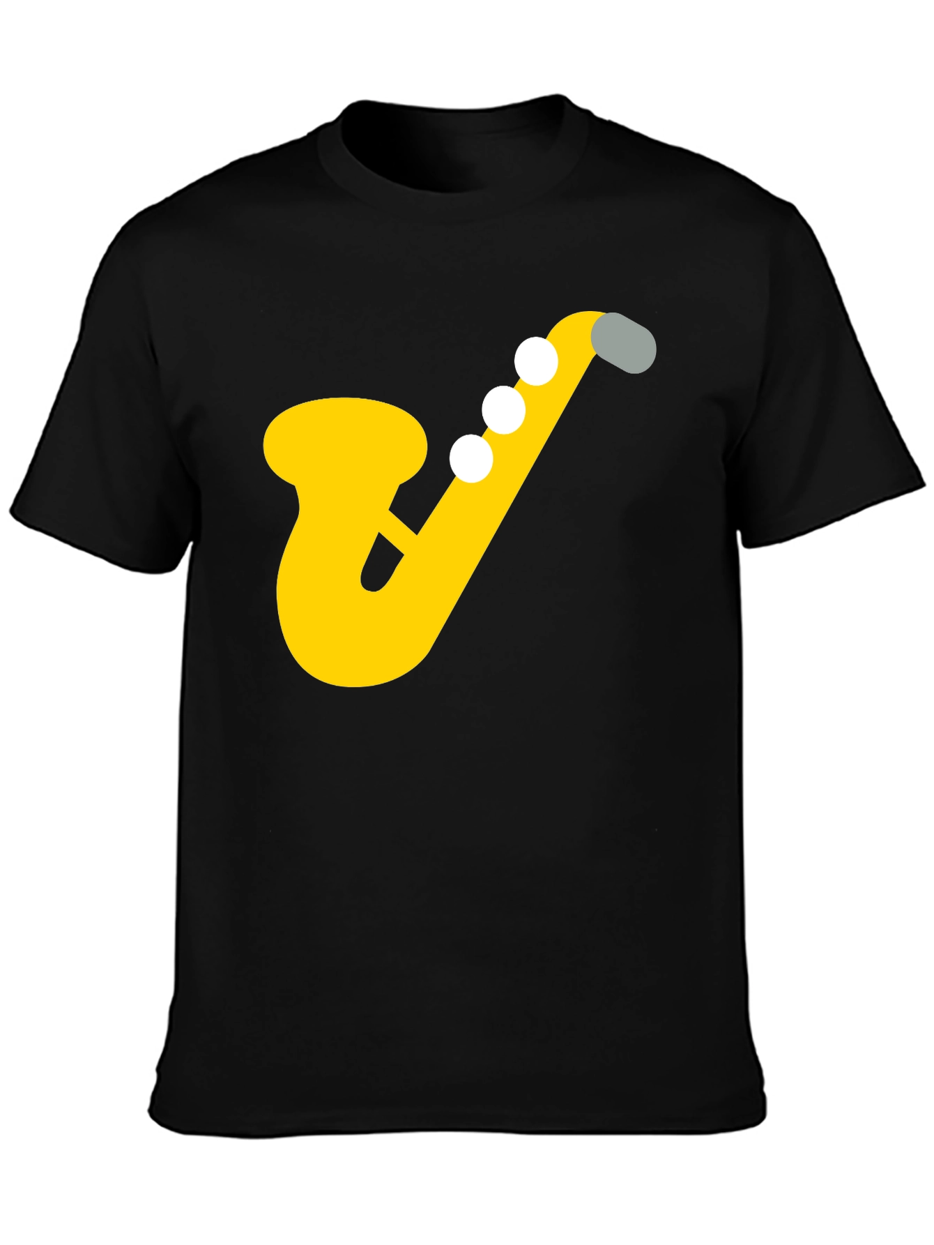 Saxophone Graphic Tee - Musicians Black T-Shirt