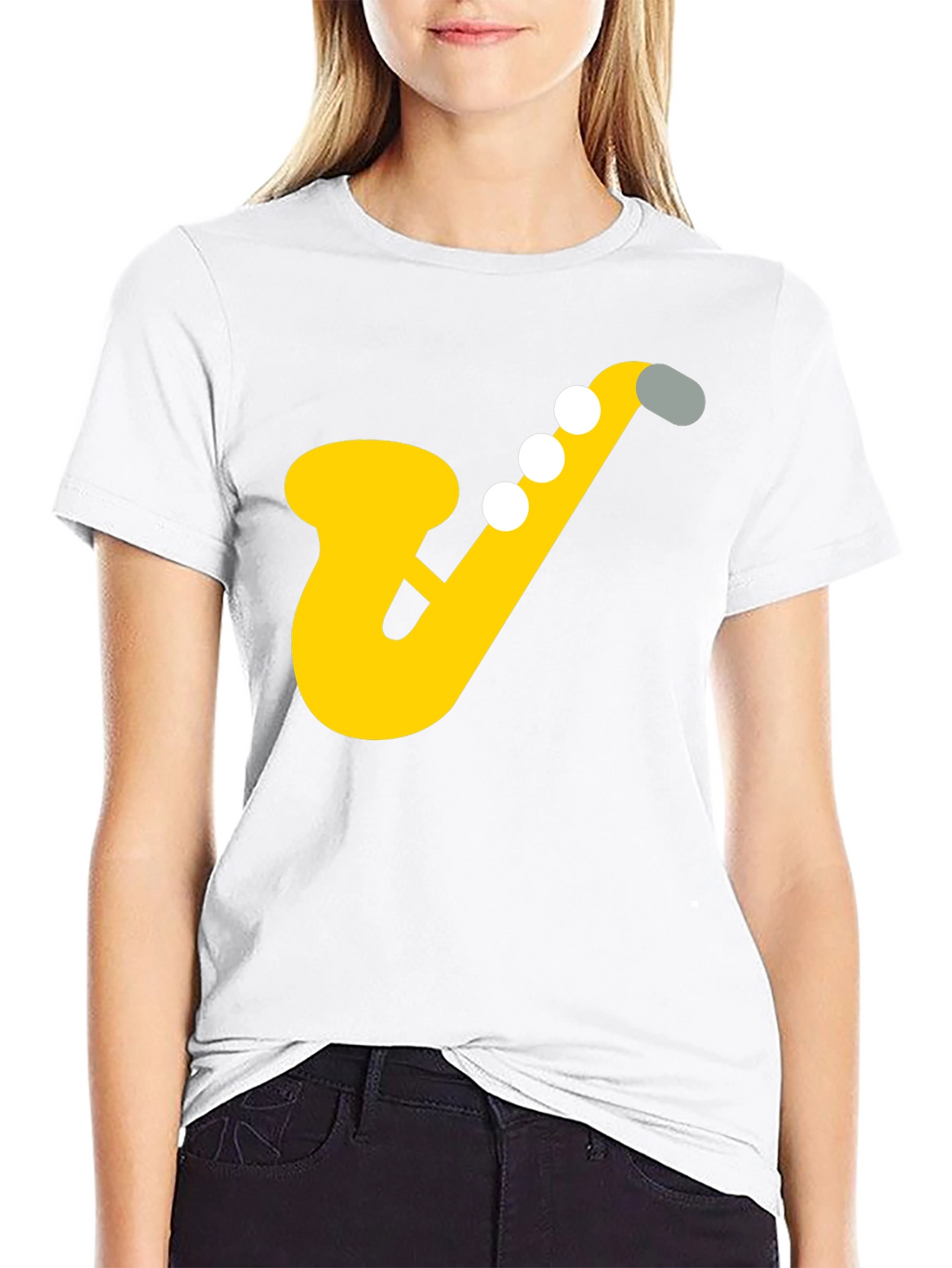 Saxophone Graphic Tee - Musicians Black T-Shirt