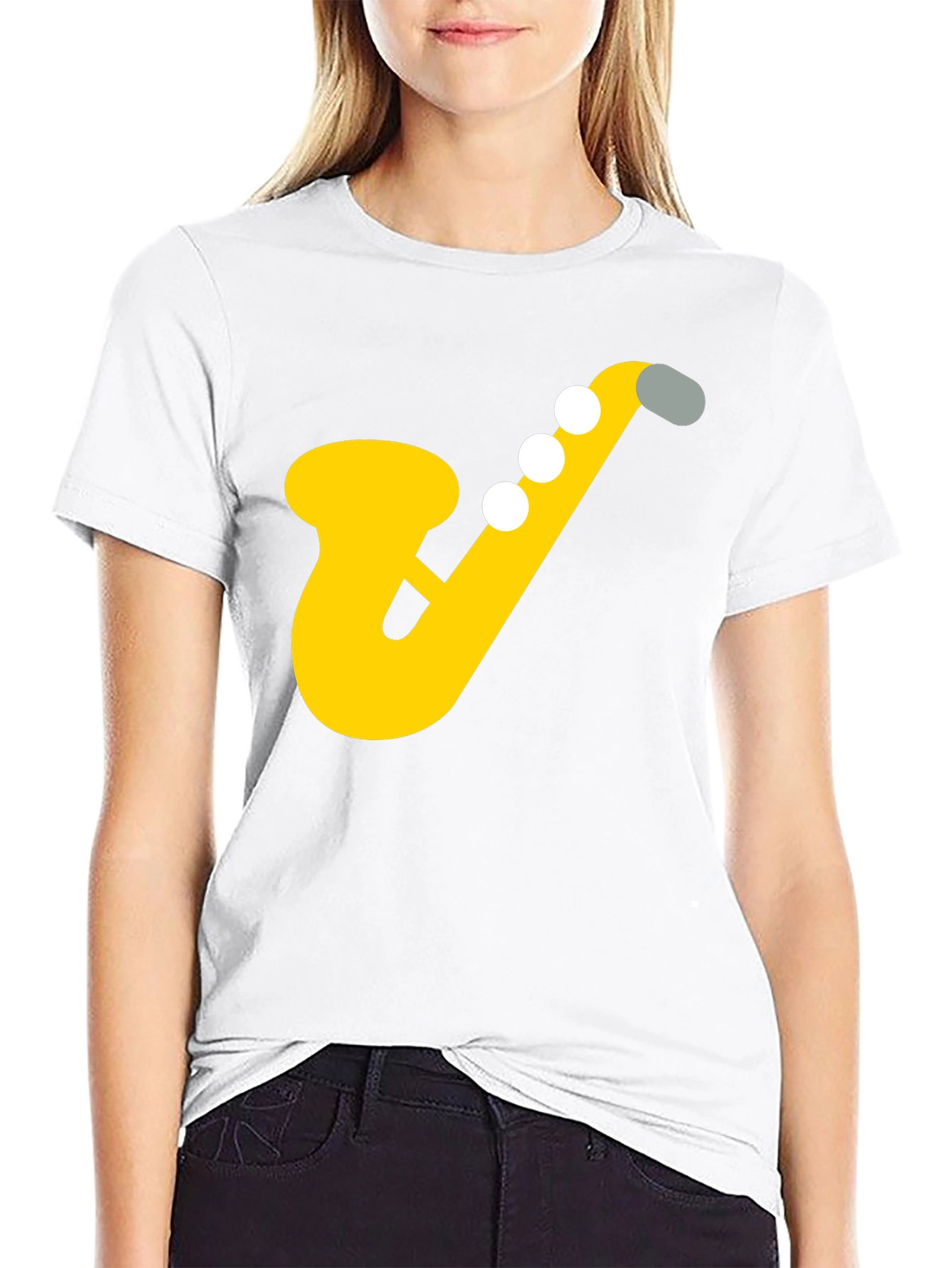 Saxophone Graphic Tee - Musicians Black T-Shirt