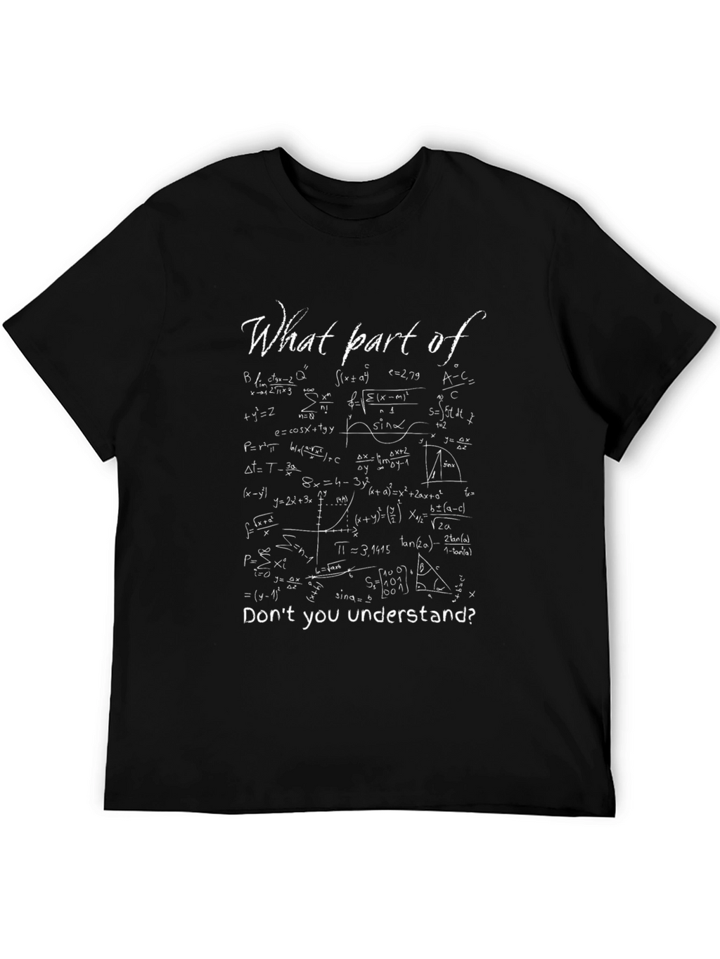 Math Equations T-Shirt - What Part Dont You Understand?