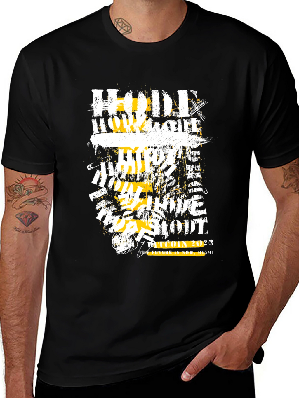 HODL Bitcoin 2023 Black Graphic T-Shirt
