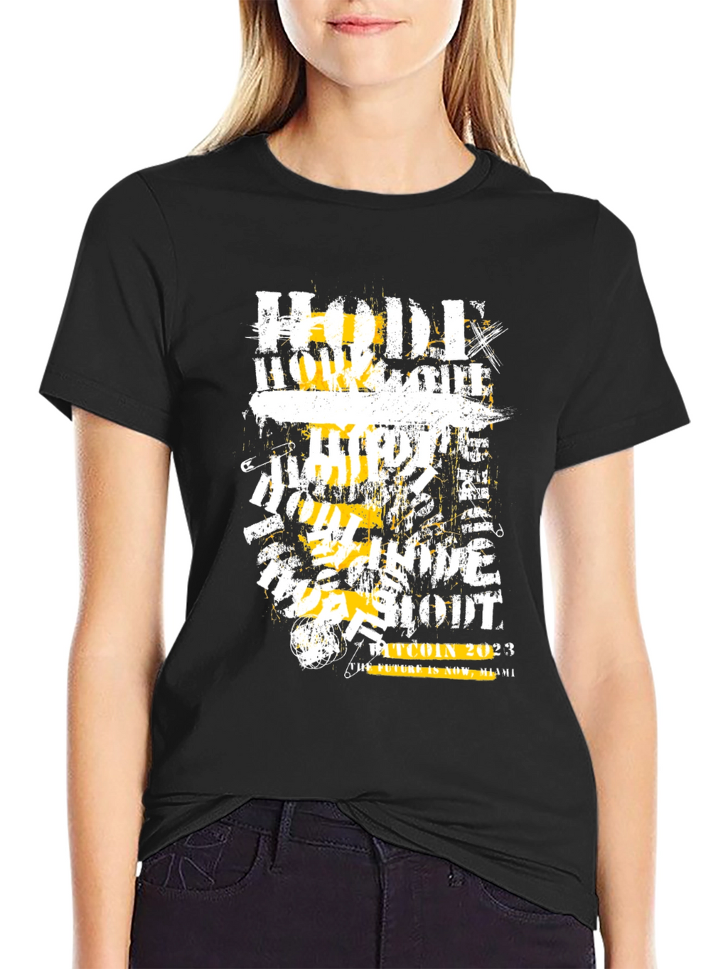 HODL Bitcoin 2023 Black Graphic T-Shirt