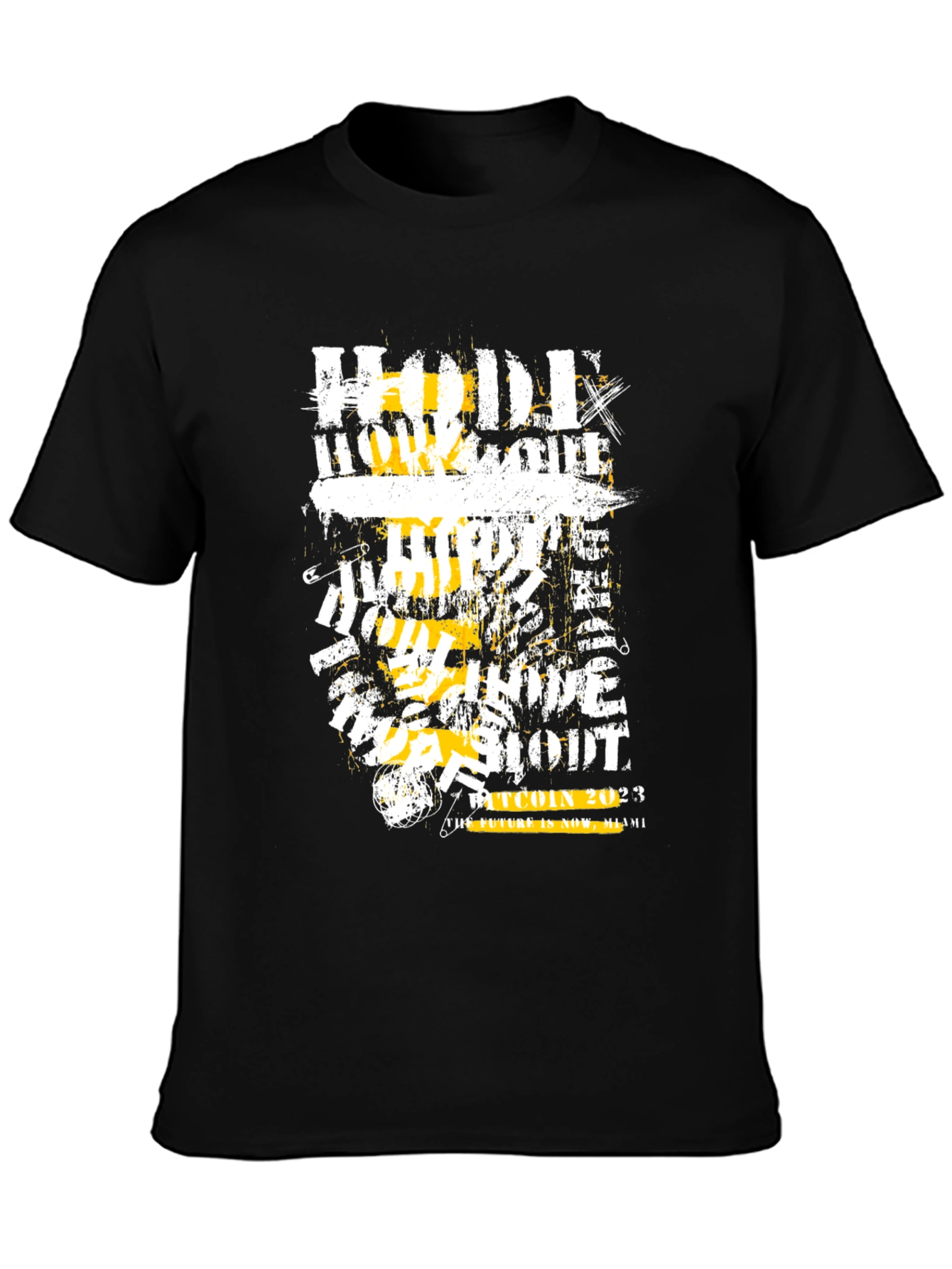 HODL Bitcoin 2023 Black Graphic T-Shirt