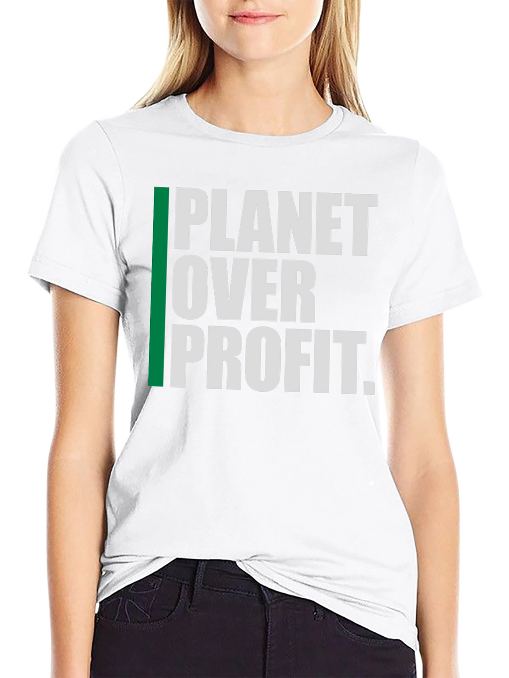 Planet Over Profit Graphic Tee - Eco-Conscious Fashion
