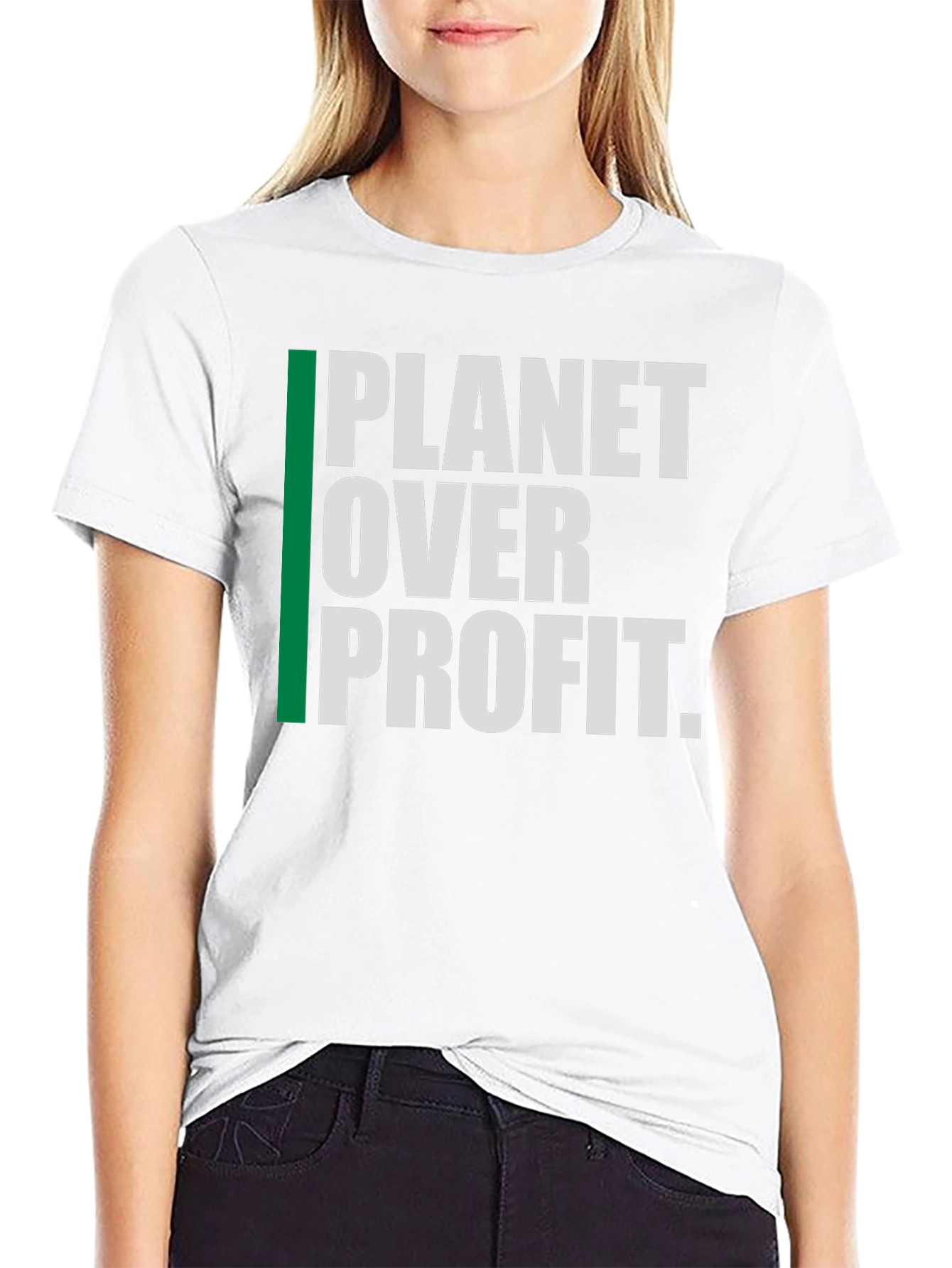 Planet Over Profit Graphic Tee - Eco-Conscious Fashion
