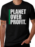 Planet Over Profit Graphic Tee - Eco-Conscious Fashion