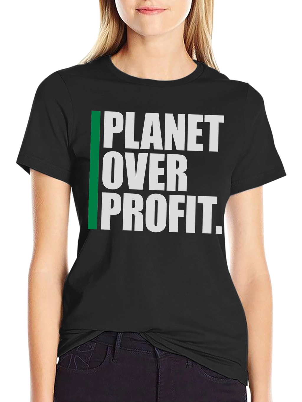 Planet Over Profit Graphic Tee - Eco-Conscious Fashion