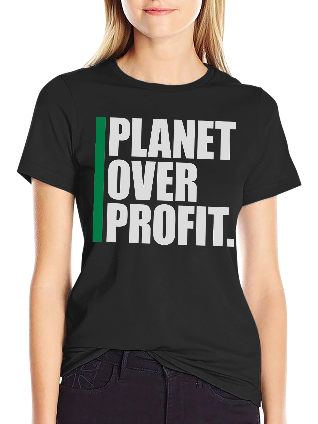 Planet Over Profit Graphic Tee - Eco-Conscious Fashion
