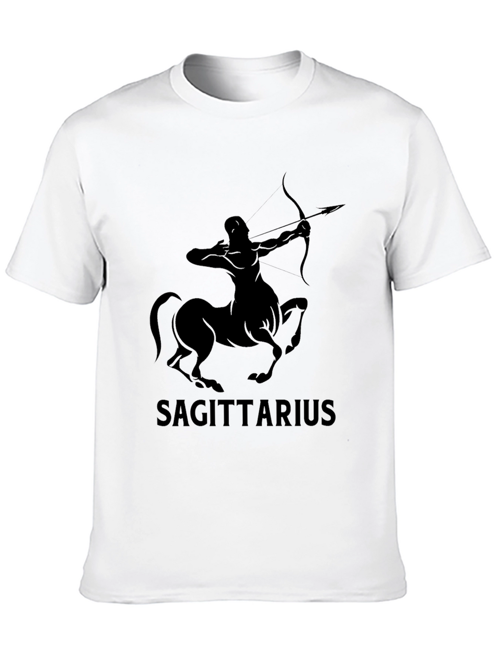 Sagittarius Zodiac Black T-Shirt
