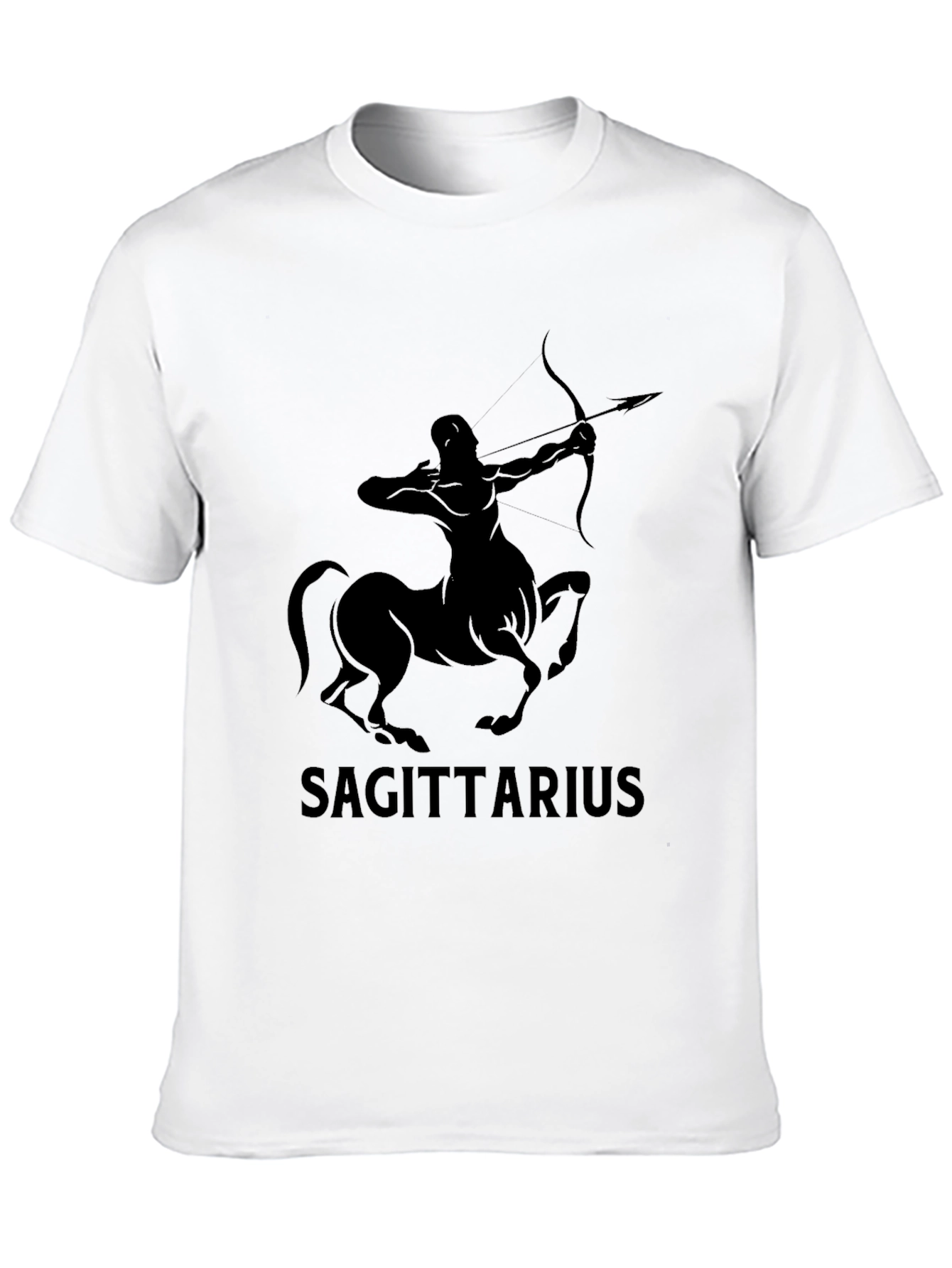 Sagittarius Zodiac Black T-Shirt