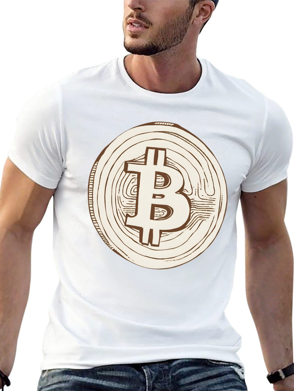 Bitcoin Logo Graphic Tee - Crypto Currency Fan Shirt