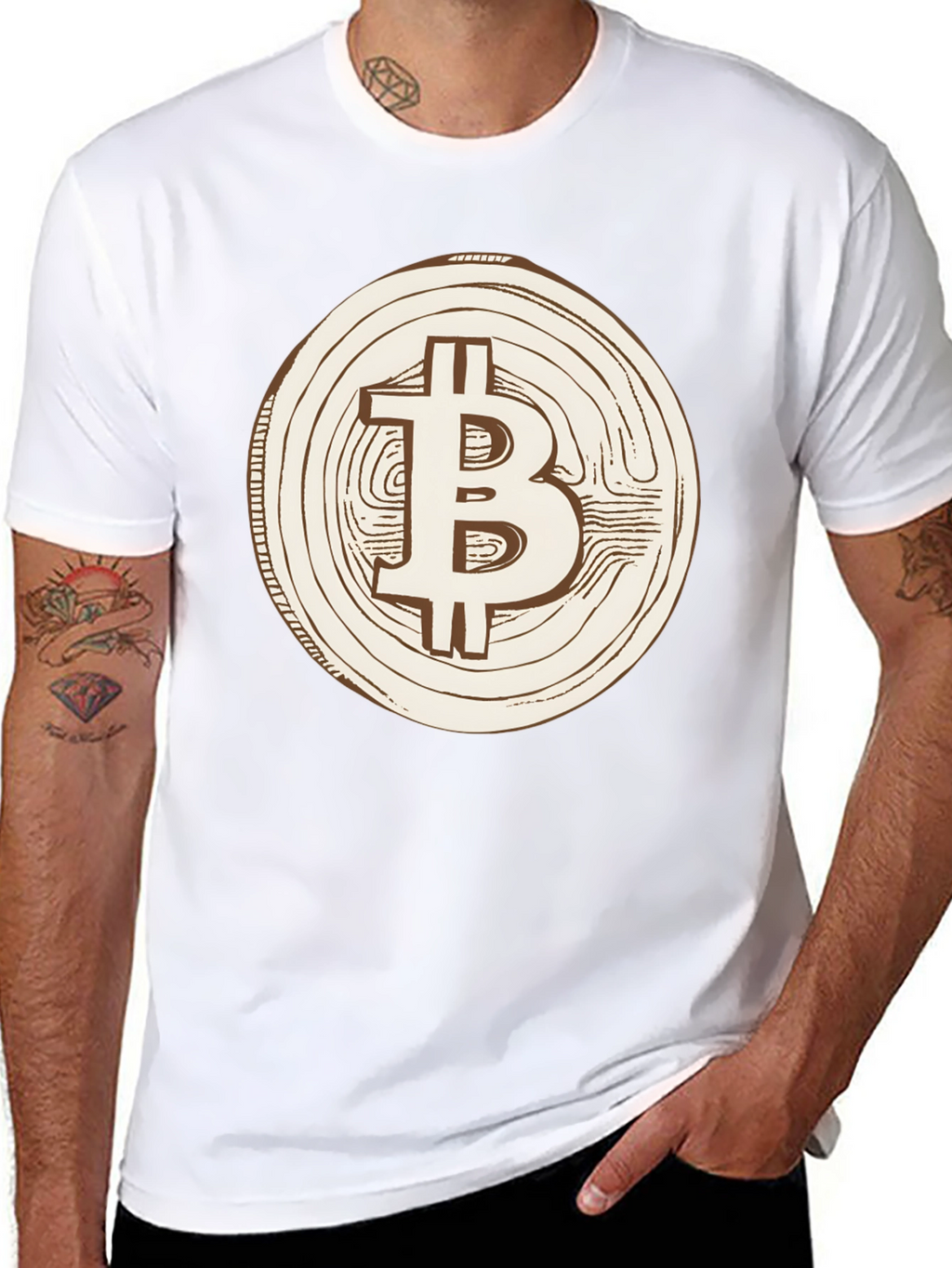 Bitcoin Logo Graphic Tee - Crypto Currency Fan Shirt