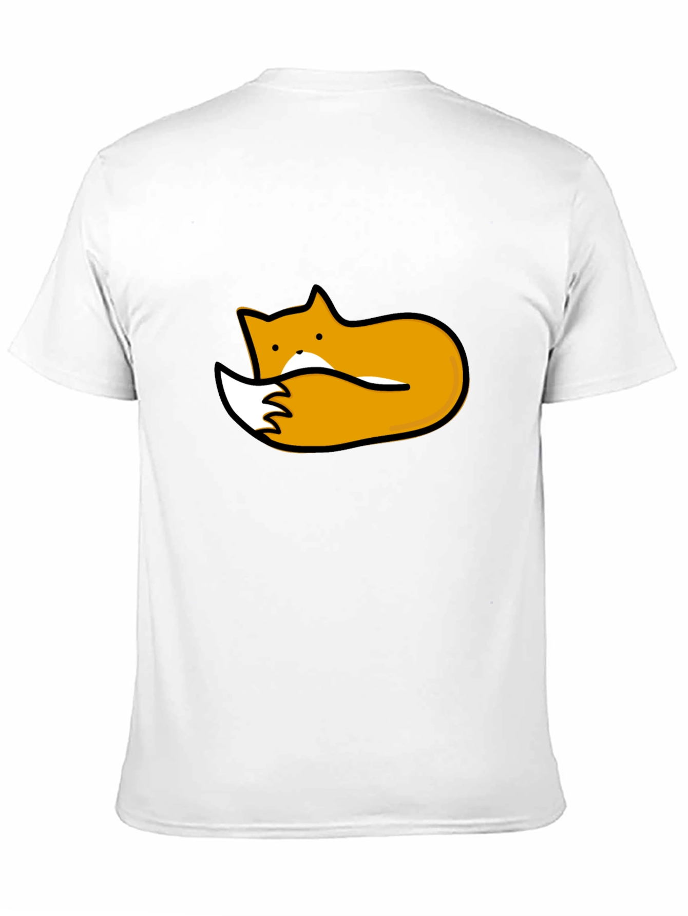 Cute Fox Graphic Tee - Black