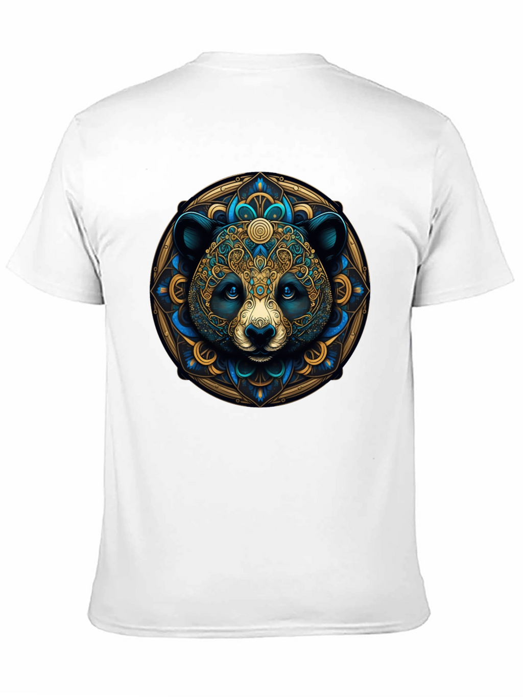 Panda Mandala Graphic Tee - Artistic Black T-Shirt