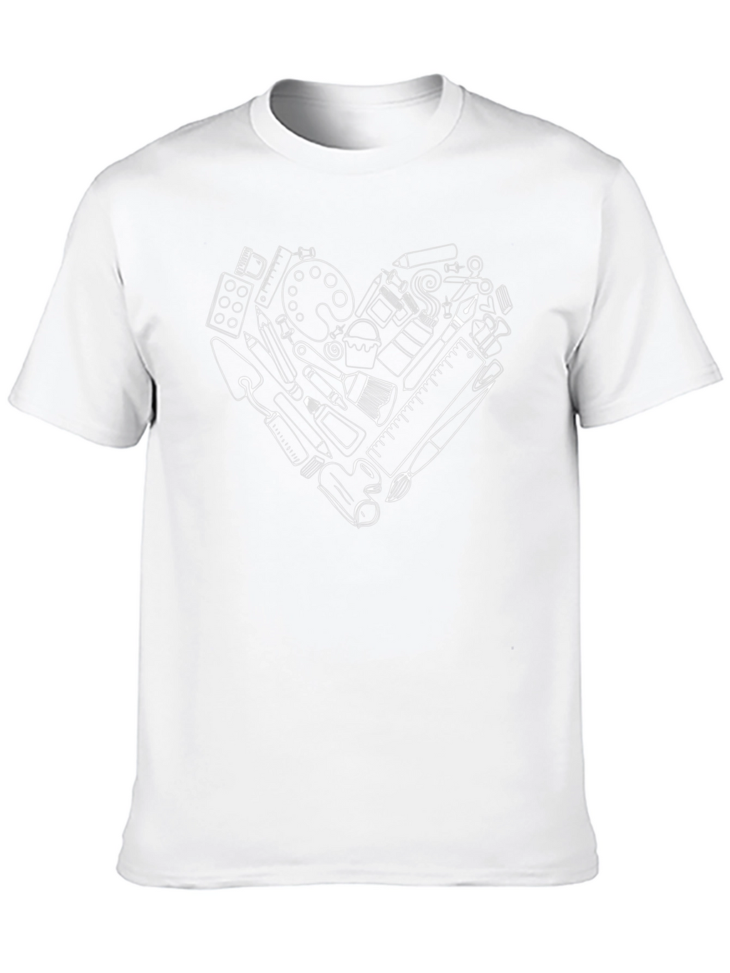 Artists Heart Graphic Tee - Black Cotton T-Shirt