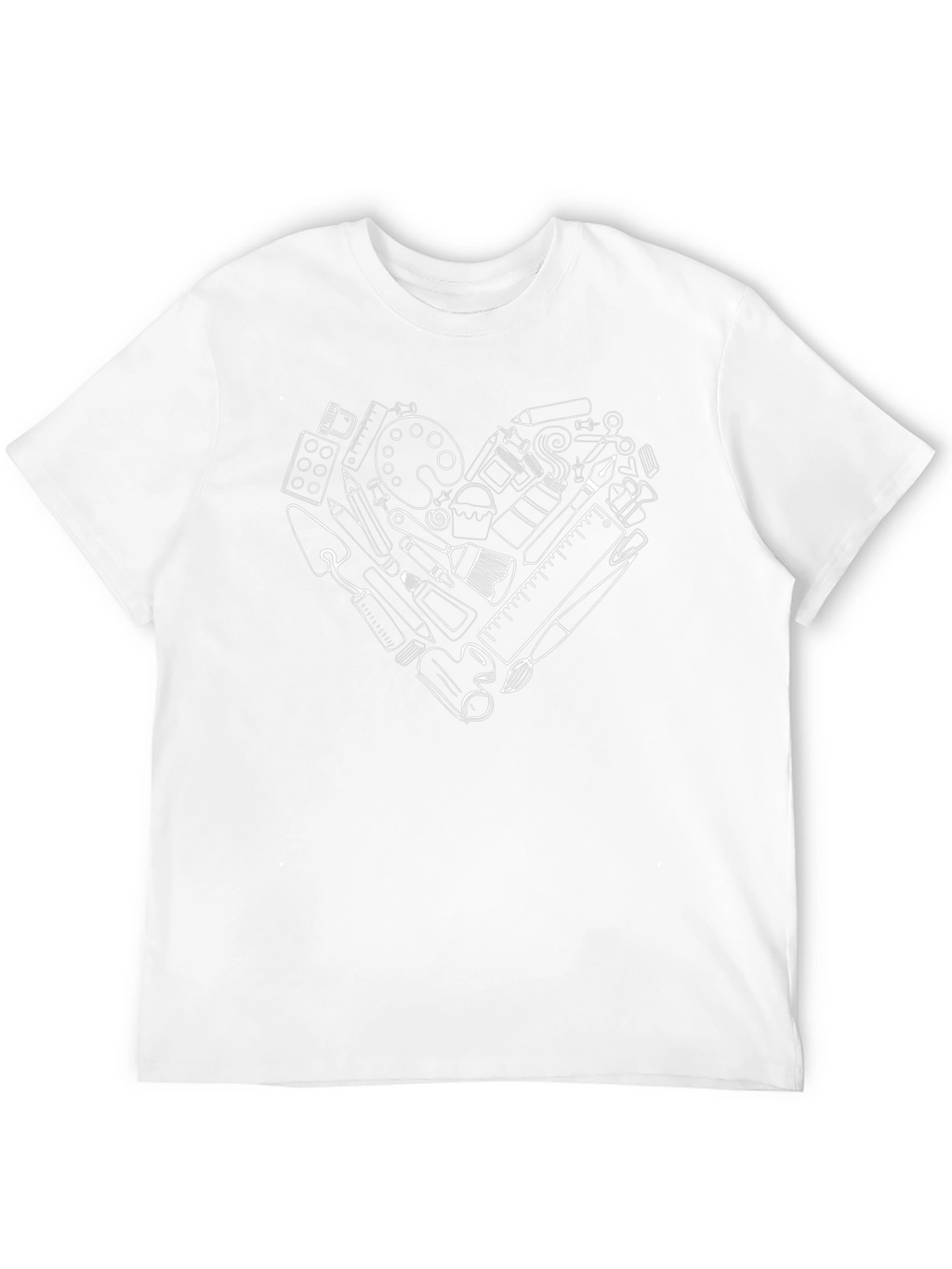 Artists Heart Graphic Tee - Black Cotton T-Shirt