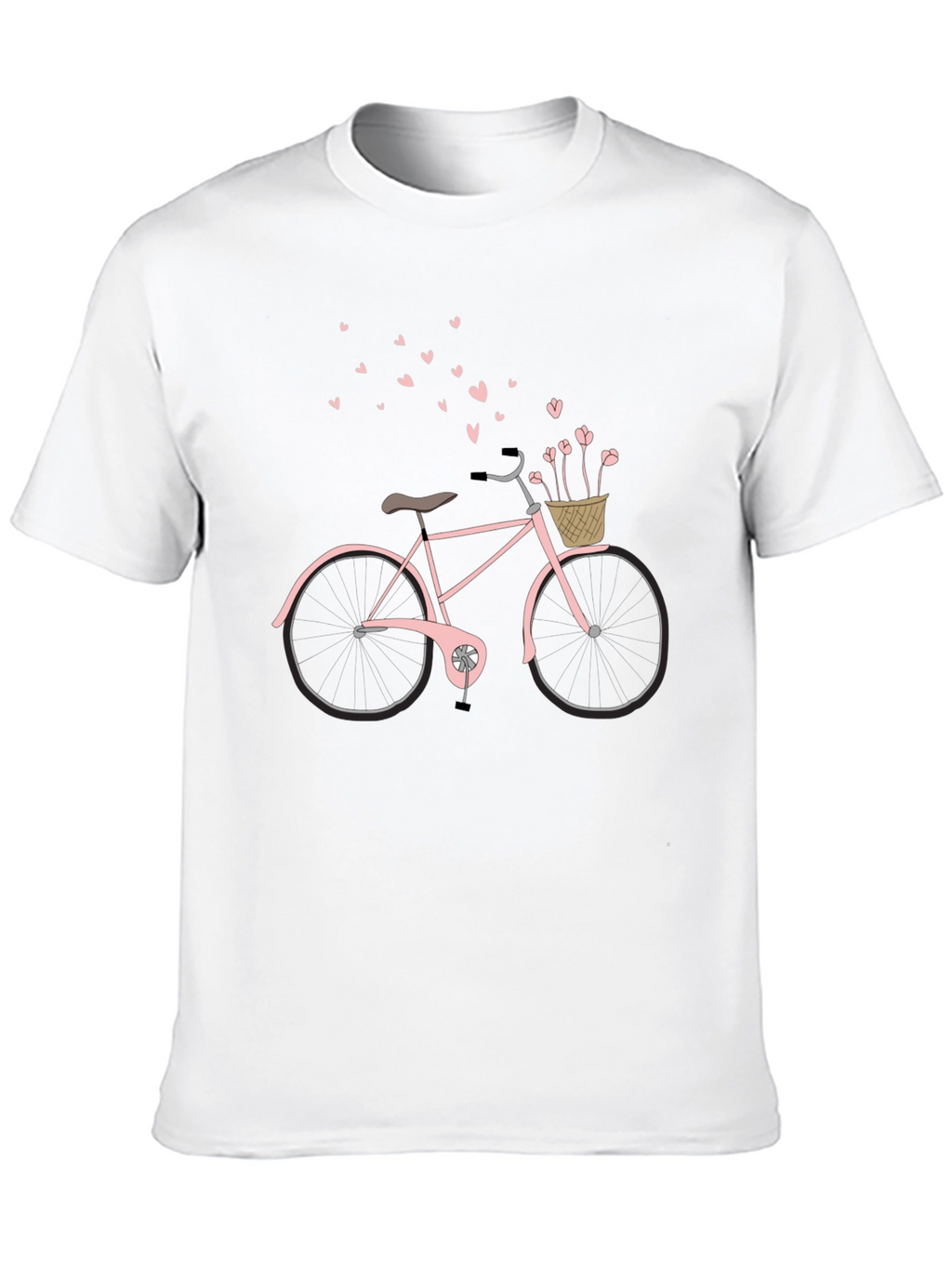 Romantic Bicycle T-Shirt - Black
