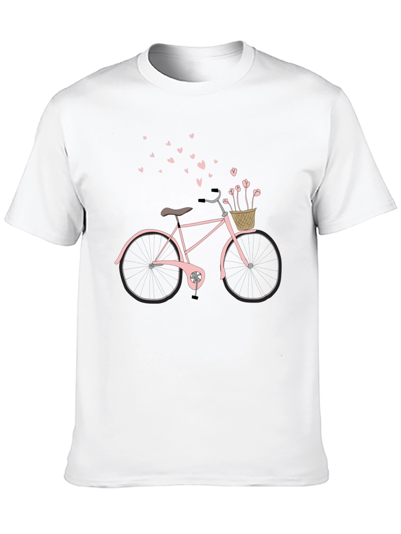 Romantic Bicycle T-Shirt - Black