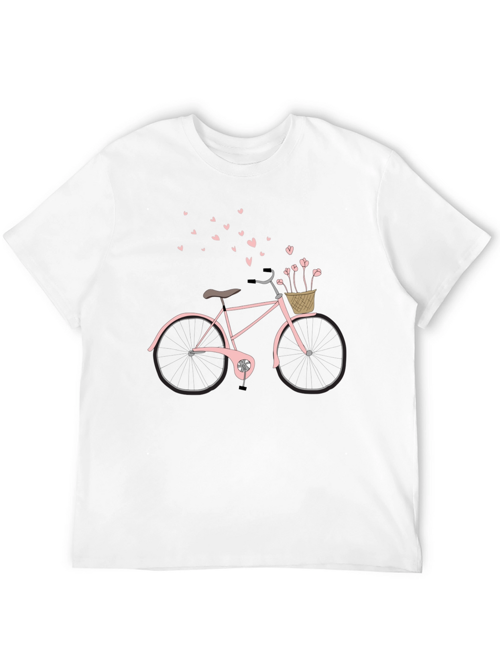 Romantic Bicycle T-Shirt - Black
