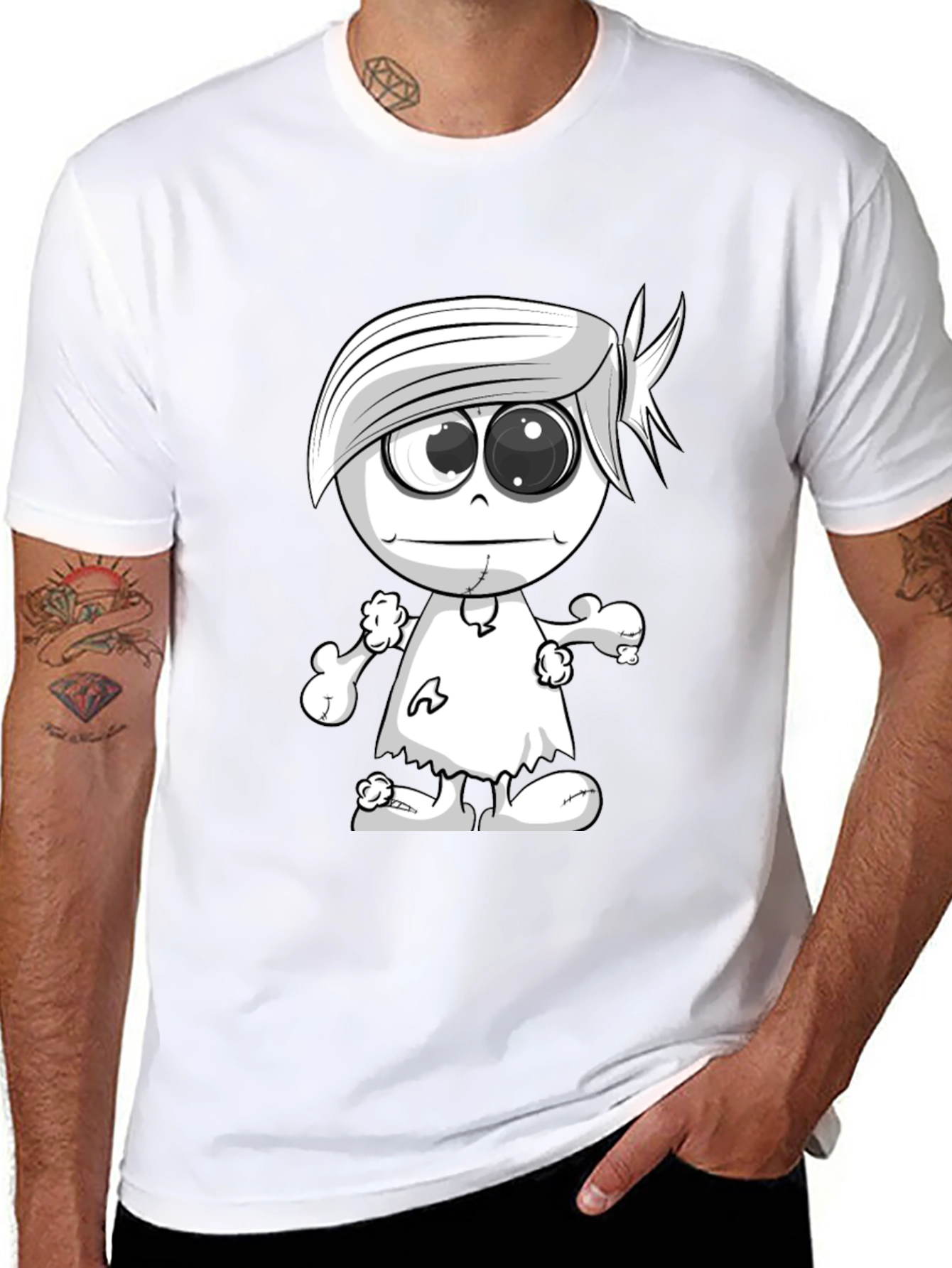 Cartoon Zombie Graphic Tee