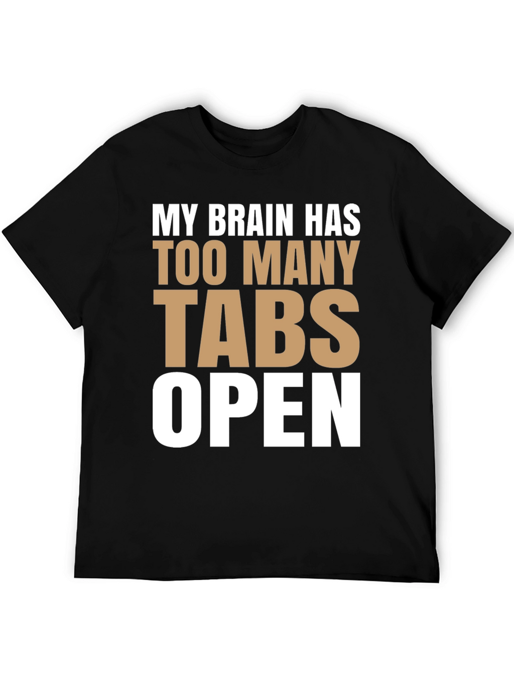 Funny Brain Tabs Open T-Shirt