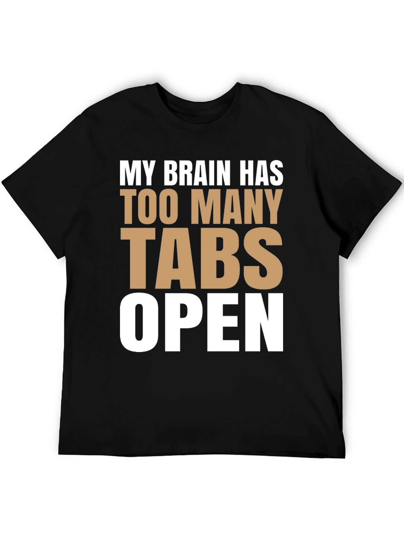 Funny Brain Tabs Open T-Shirt