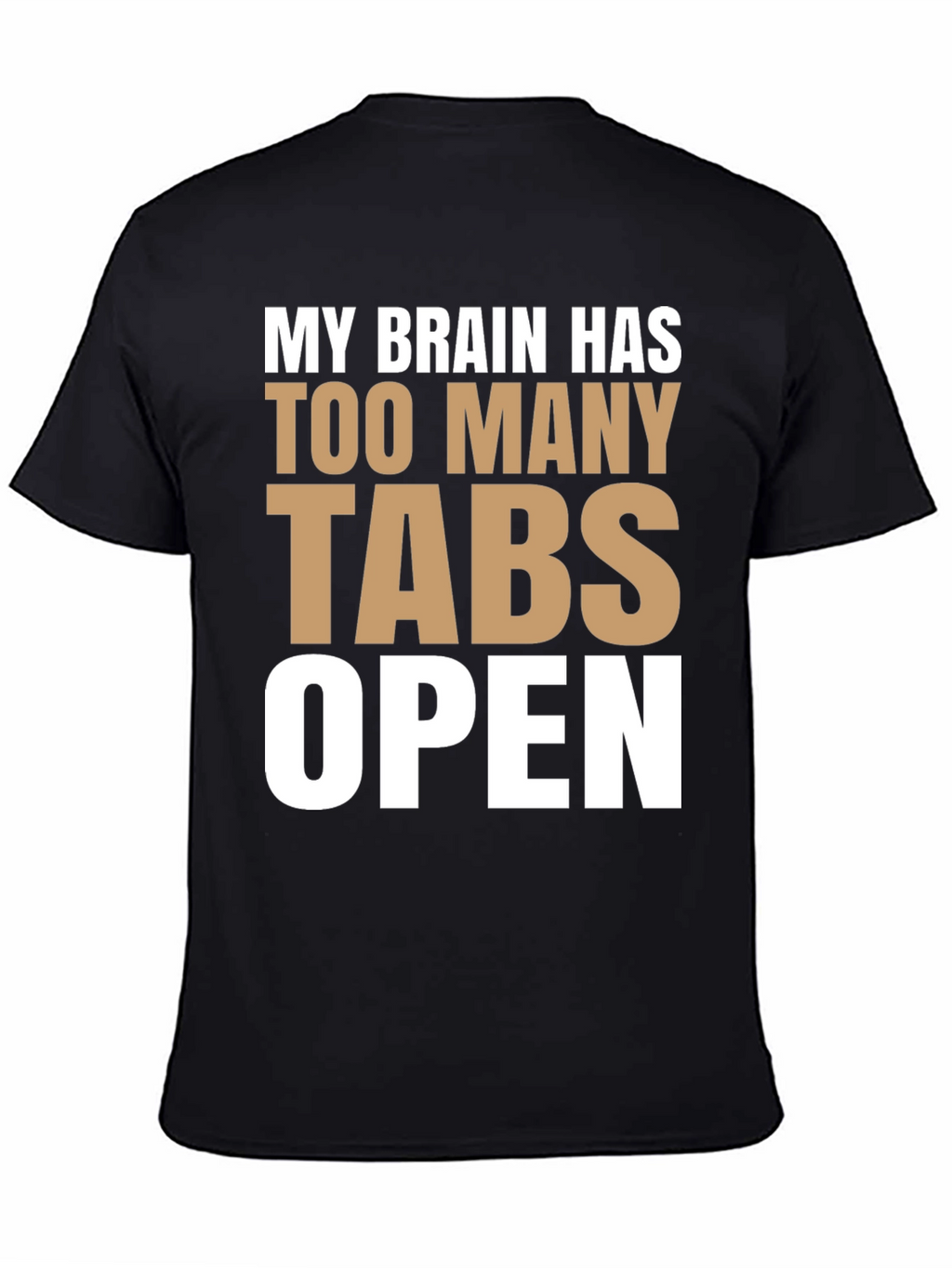 Funny Brain Tabs Open T-Shirt