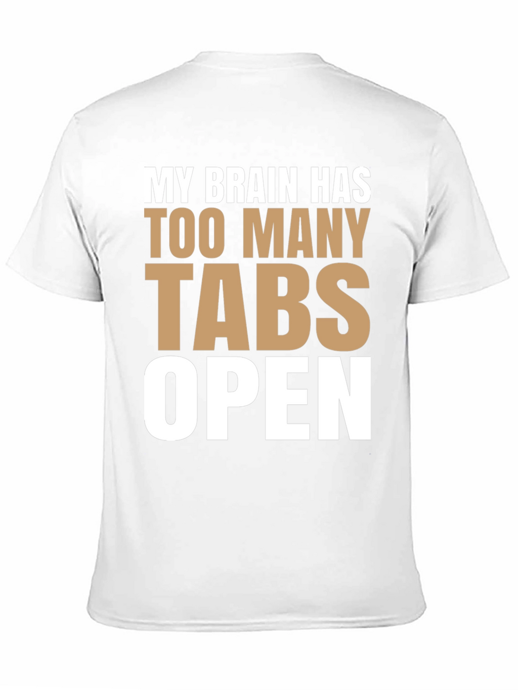 Funny Brain Tabs Open T-Shirt