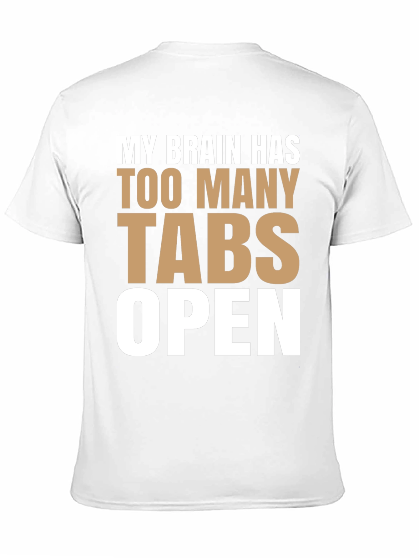 Funny Brain Tabs Open T-Shirt