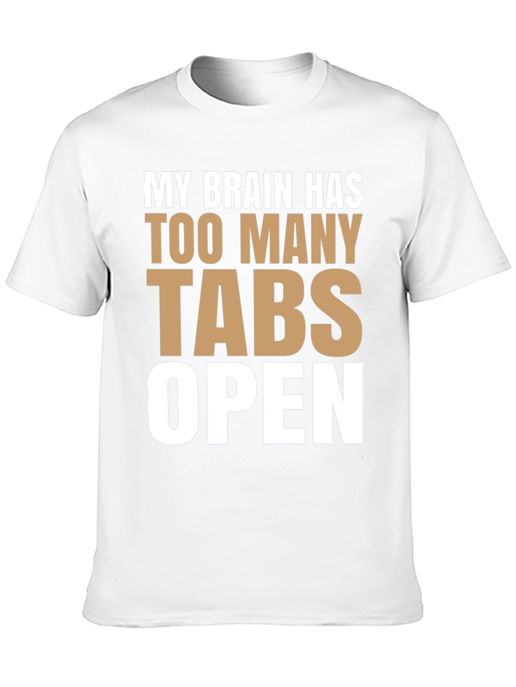 Funny Brain Tabs Open T-Shirt