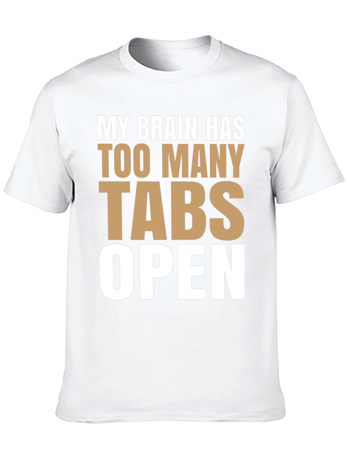 Funny Brain Tabs Open T-Shirt