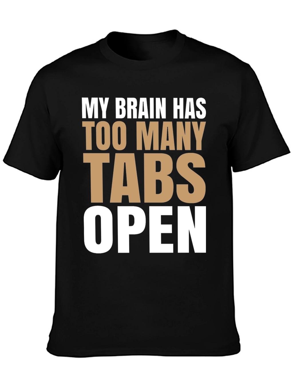 Funny Brain Tabs Open T-Shirt