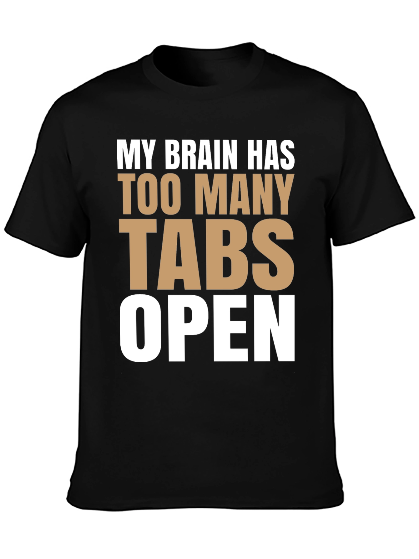 Funny Brain Tabs Open T-Shirt