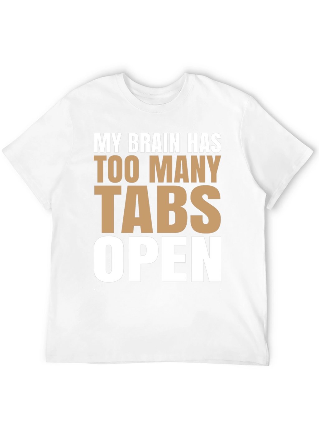 Funny Brain Tabs Open T-Shirt