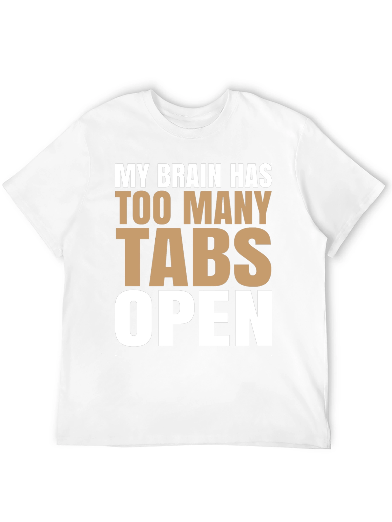 Funny Brain Tabs Open T-Shirt