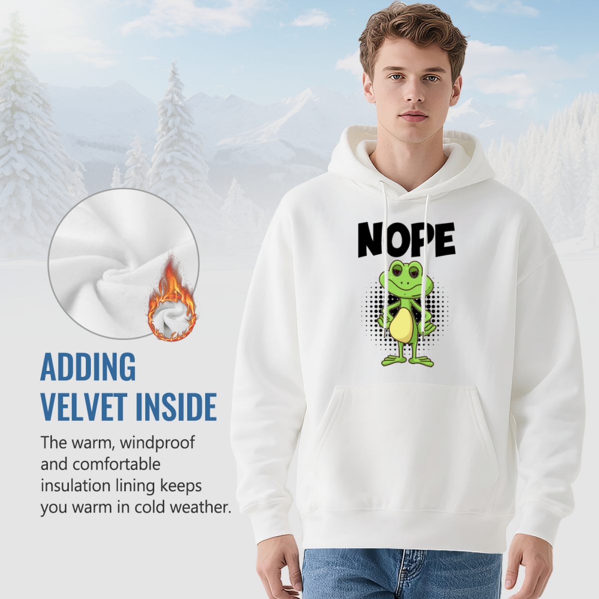 Edgy Streetwear Hoodie - Dark Art Design Pullover #0552